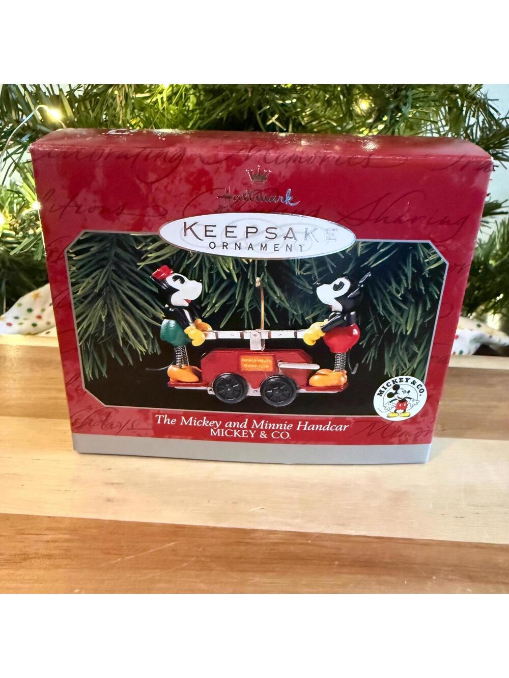 Mickey and Minnie Handcar - Mickey & Co. - Hallmark Keepsake Ornament - 1998